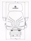 Detail Baumaschinen- und Traktorsitz Compacto